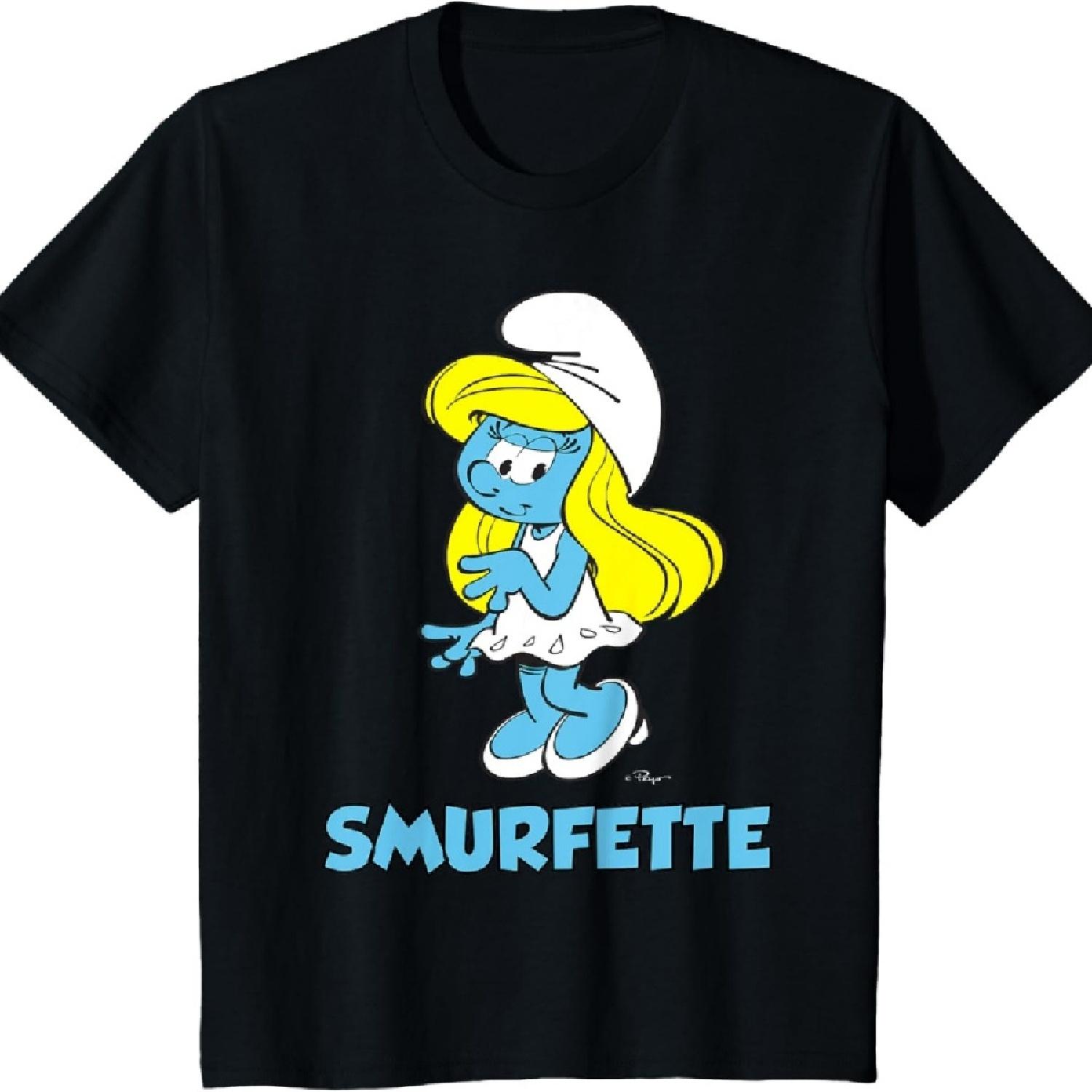 Детская футболка Смурфики Смурфетта S чёрный