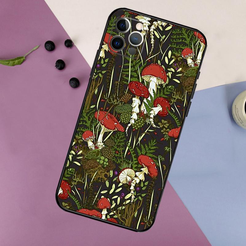 Trippy Mushroom Phone Case For iPhone 17 16 15 14 11 12 13 Pro Max Plus 12 13 Mini 16e 17 Air Bumper Cover