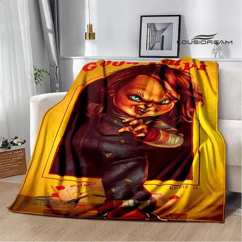 Horror movie Cult of Chucky Flange Warm blanket Soft and comfortable blanket picnic bed linings birthday gift