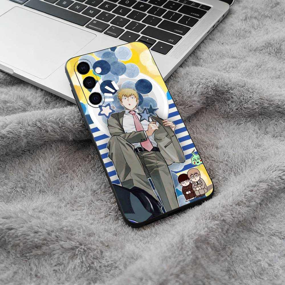 M-Mob -Psycho -100 Black Soft Silicone Phone Case for Samsung Galaxy A73, A71, A72, A70, A53, A52, A51