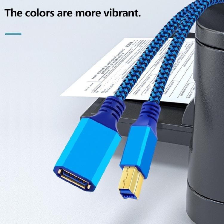 USB 3.0 Data Link Cable, Female-A to Type-B Male Route with 5 Gbps Transfer and Molded Strain Relief Both Cable Ends for Equipment