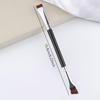 Dual-Headed Ultra-Thin Eyeliner & Brow Brush Set with Angled Flat Head for Lower Eyelid, Crease, Cheekbone, and Eyeliner Makeup