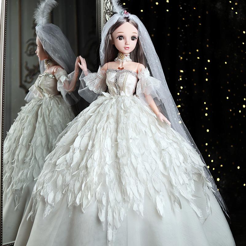 80Cm Large Dress-up Doll Princess Playing House Girl Toy Holiday Birthday Gift Set Gift Box