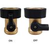 1pc 3/4 '' Garden Hose Shut Off Valve Connector, Garden Hose Quick Connect Fittings 3/4 Inch,Solid Brass Pipe Connecting,No Leaking