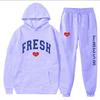 New Spring and Autumn Men's Hoodie Set, Popular In Europe and America, Casual Trend Men's Sweater Set
