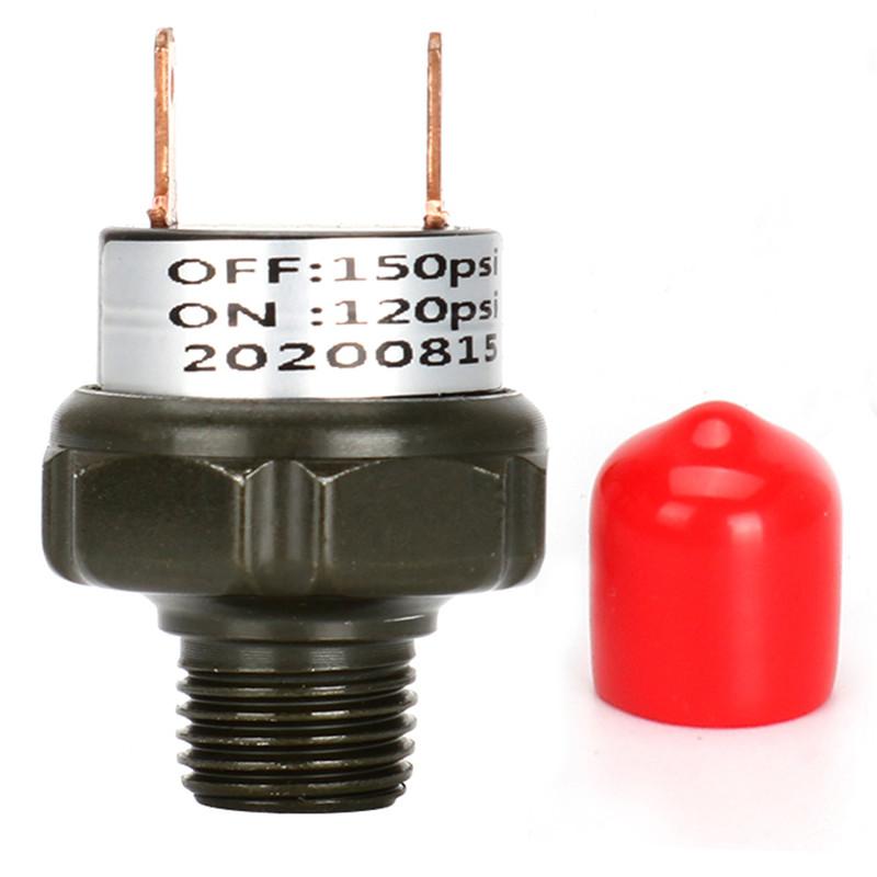 90-120PSI 120-150PSI 150-180PSI New Air Pressure Switch Tank Mount Thread 1/4" NPT 12V/24V For Train Horn Air Horns Repair Part