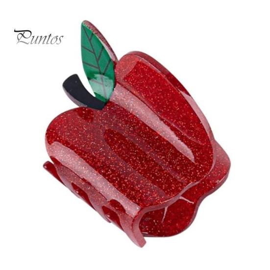 Acrylic Hair Claw School Bus Pencil Computer Fruit Shape Hair Clip Women Grabber Style Hairpin Hair Accessories