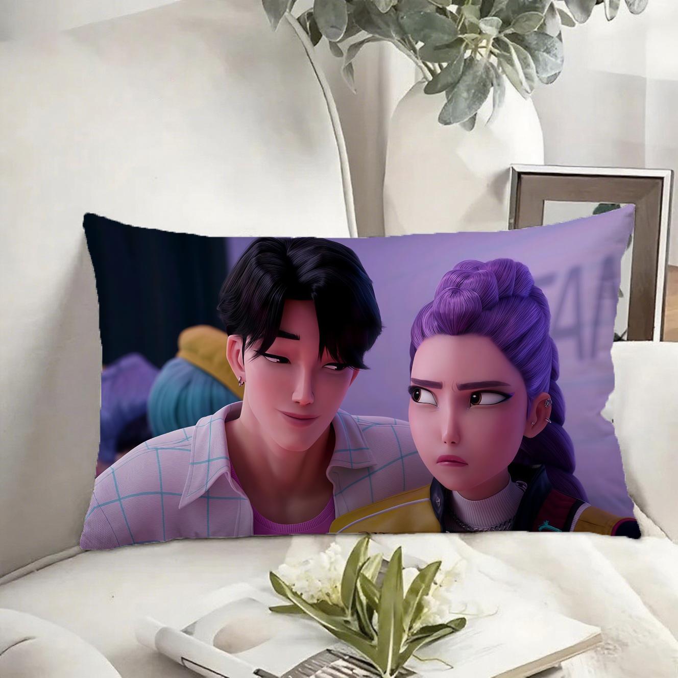 

KPop Demon Hunters Dreams on the pillow: Anime characters, cool patterns, pillowcases, fashion home decoration 30x50cm