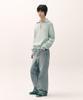 Seteo Button-Up Sailor Half Knit Zip-Up Mint