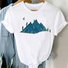T-Shirts Women 90S Star Fashion Short Sleeve Trend Spring Summer Clothes Stylish Tshirt Top Lady Print Girl Tee T-Shirt