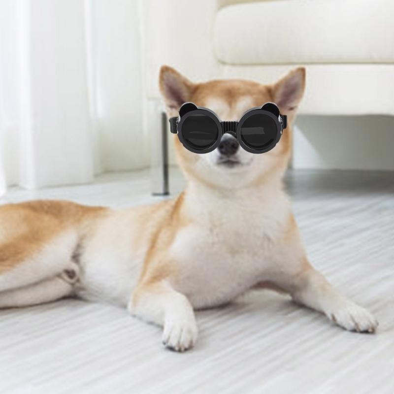 Dog Goggles for Medium Small Dog Waterproof Dog Sunglasses Windproof Goggles Adjust Pet Goggles