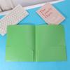 Fashion A4 File Folder with Pockets PP Folding Folders Large Capacity Multi-color Double Sided Pocket Folder Students