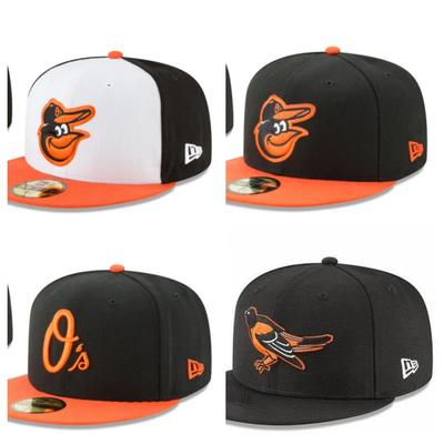Baltimore Orioles Simple, Size Cap, Closed Cap, Baseball Cap, Sun Hat, Embroidered Hat
