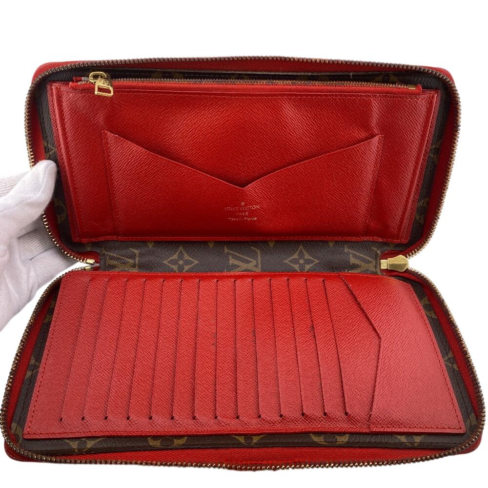 Louis Vuitton M61452 Zip Around Monogram Retiro Daily Organizer Purse Brown Monogram Unisex Used