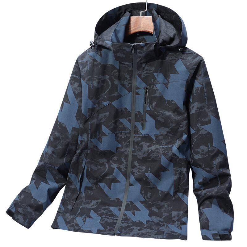 Jacket Men's New Camouflage Jacket Single-layer Outdoor Sports and Leisure Waterproof and Anti-trendy Jacket Women