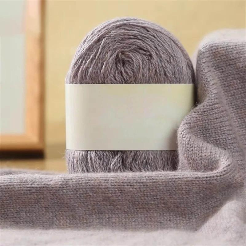 Weiches Mohair Kaschmir Wolle Strickgarn Leichtes Handstrickgarn DIY Schal Schal Häkelgarn für DIY Pullover