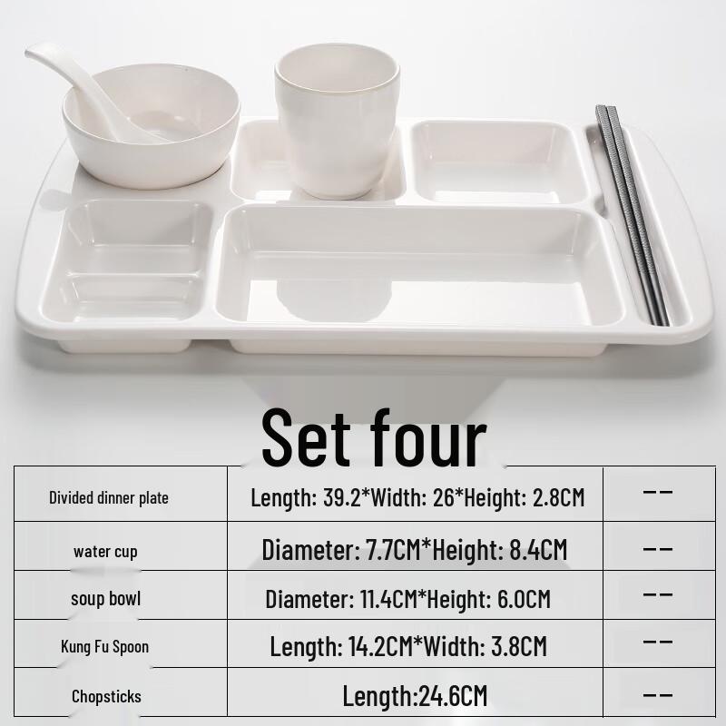 Ruhan Melamine Divided Dinnerware Set