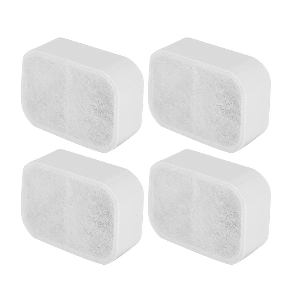4pcs Pet Fountain Replacement Filters Activated Carbon Filter for Cat Dog Water Feeder(Lotus Filter