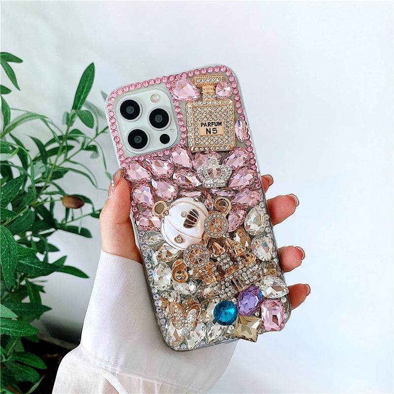 Husă din dovleac diamant cu strass pentru Samsung S23 S22 S21 Ultra S20 A13 A23 A33 A53 A12 A22 A32 A52 A51 A71/Redmi 10 9 9A 9C 9T/iphone 14 Pro max