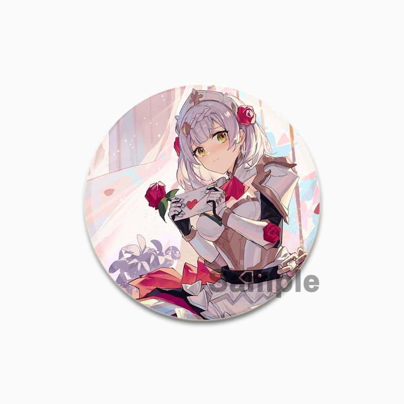 32/44/58MM Alloy Pins for Backpack Hat  Icon Cartoon Brooch  Genshin Impact Pin Fashion Jewelry Accessory