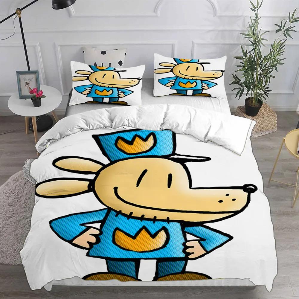 Dog Man () Bedding Sets Quilt Bed Cover Comforter Duvet Cover Pillow Case 2-3 Pieces Sets Teenagers Children'S Gifts