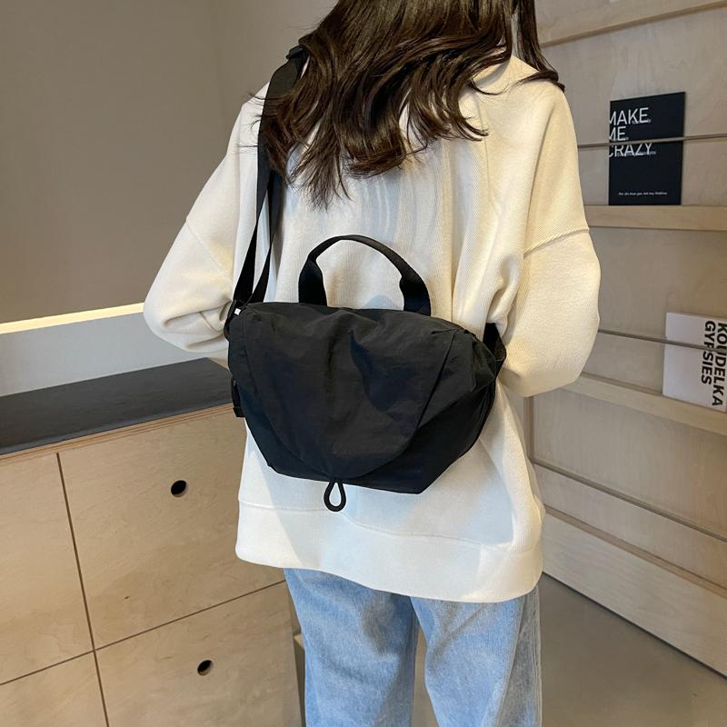 Soft Cloth Zipper Design Shoulder Bag for Women 2024 Trend Korean Fashion Y2K Handbags and Pures Small Crossbody Bags