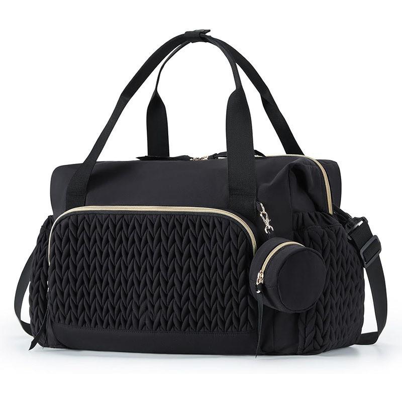 Multifunctional Diaper Bag Backpack, Large Capacity Fashion Mommy Bag With Stroller Straps