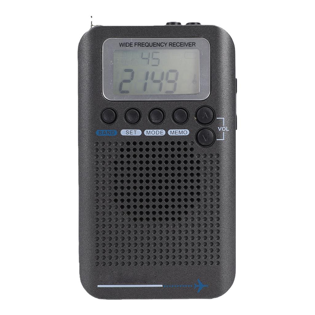 Air Band Radio Receiver AM FM CB SW VHF Full Band Handheld Aircraft Radio with Antenna