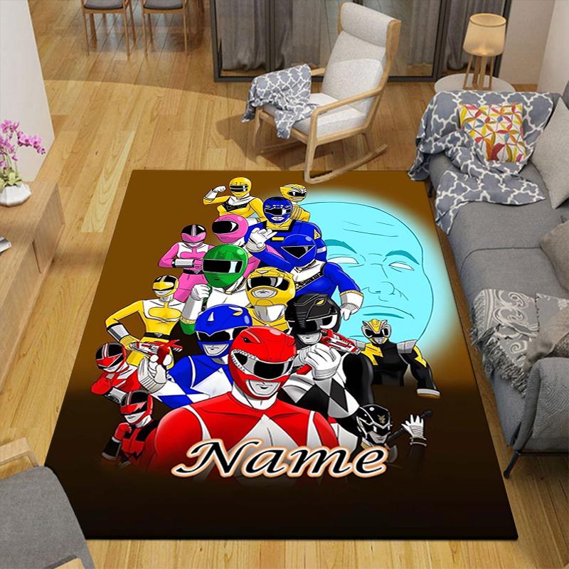 Custom 1Pc Power Rangers Teamup Rug Office Carpet Indoor Outdoor Entrance Doormat Nonslip Soft And Comfortable Living Room D2915221
