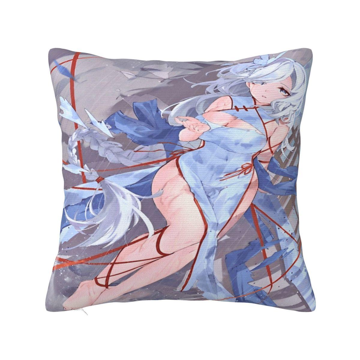 

Genshin Impact Game Printed Pillowcase Cushion Cover Throw Pillow Cover Soft and Sweet Seater Decoration Zippered Multi-Size 12x12Inch