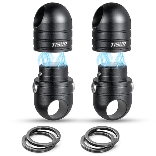 

[TISUR] Keychain Magnetic Releaser [Weight Capacity 20kg] Double Side Button Magnet Strong Lock Function Separate Quick Release Keychain Stylish
