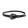 Fashionable Leather Belt With Large Metal Buckle For Women Casual And Party Wear