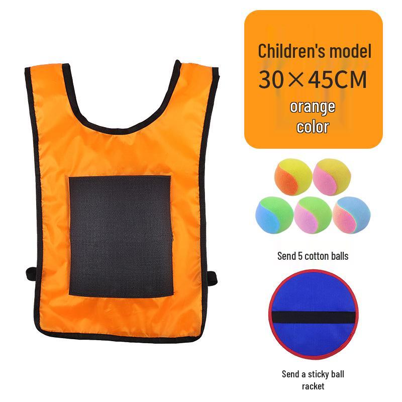 Children's Sticky Ball Dodgeball Vest for Outdoor Parent-Child Games