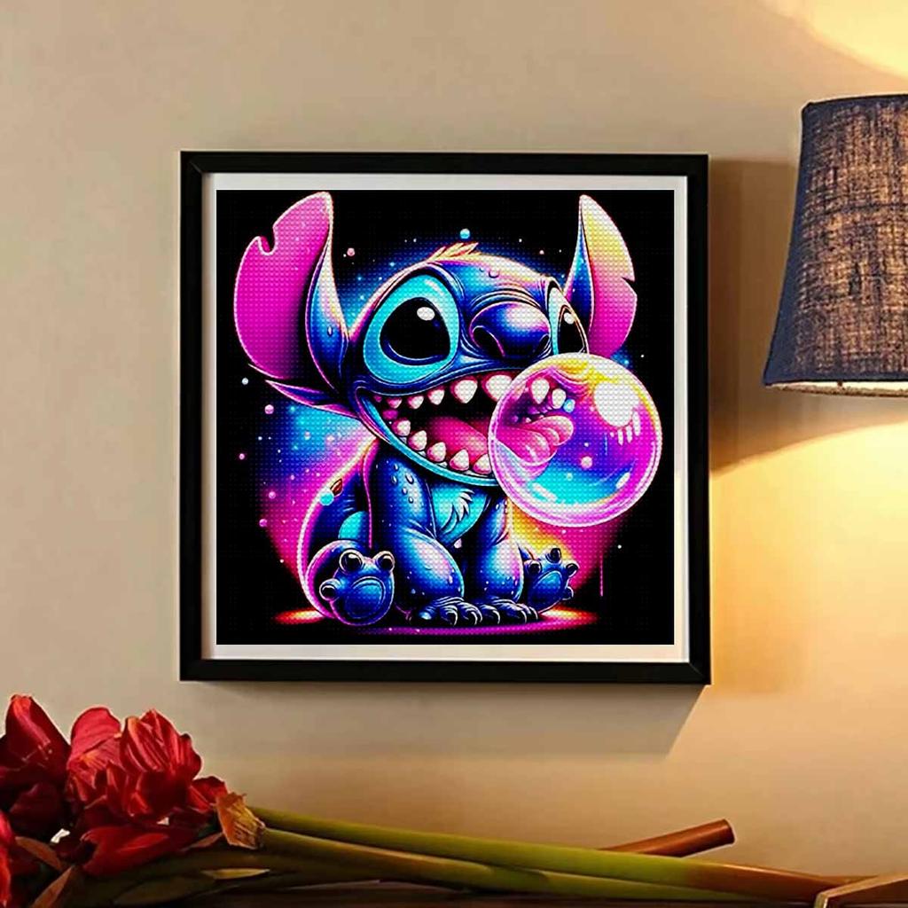 DIY Diamond Painting Stitch Blowing Bubbles Cross Stitch Kit Mosaic Art Diamond Painting Full Circle Diamond Home Decoration