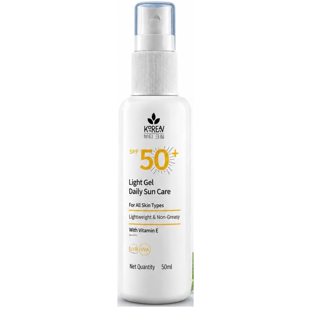 Koreancare SPF 50+ Light Textured Sunscreen Lotion 50ml Enriched With Vitamin E For All Skin Types 50ml белый