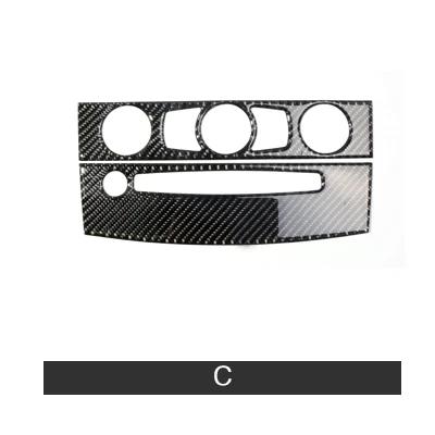 Carbon Fiber Interior Sticker Set for BMW E60 5 Series 2004-2010 Center Console AC Vent Trim