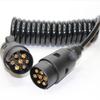 2.4m 7 Pin Truck Trailer Light Board Extension Cable Wire Splices Circuit Socket