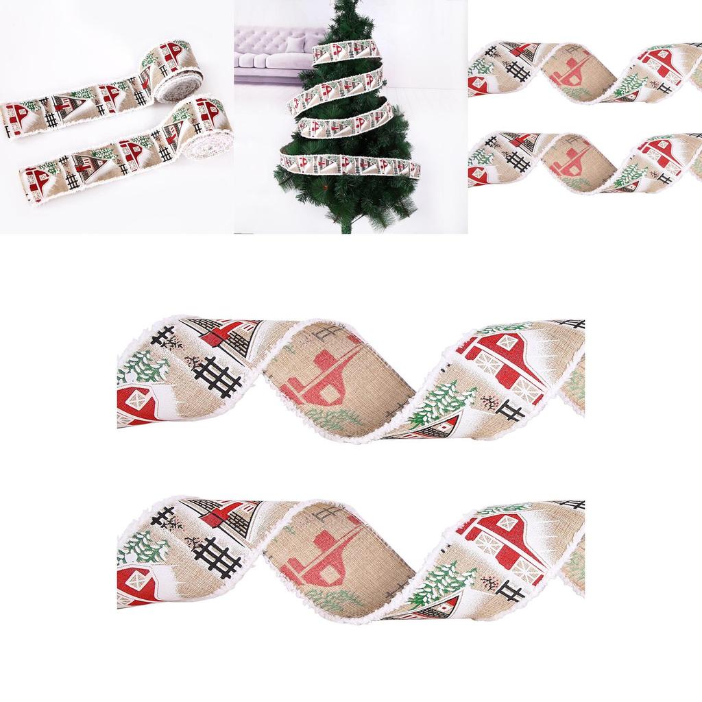 Charming Christmas Ribbon Versatile Soft Fabric For Elegant Gift Wrapping And Decor