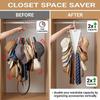 V-Shaped Double-Sided Hanging Rack Space-Saving Multi-Hook Storage Organizer for Home Dormitory Closet Hat and Accessory Holder