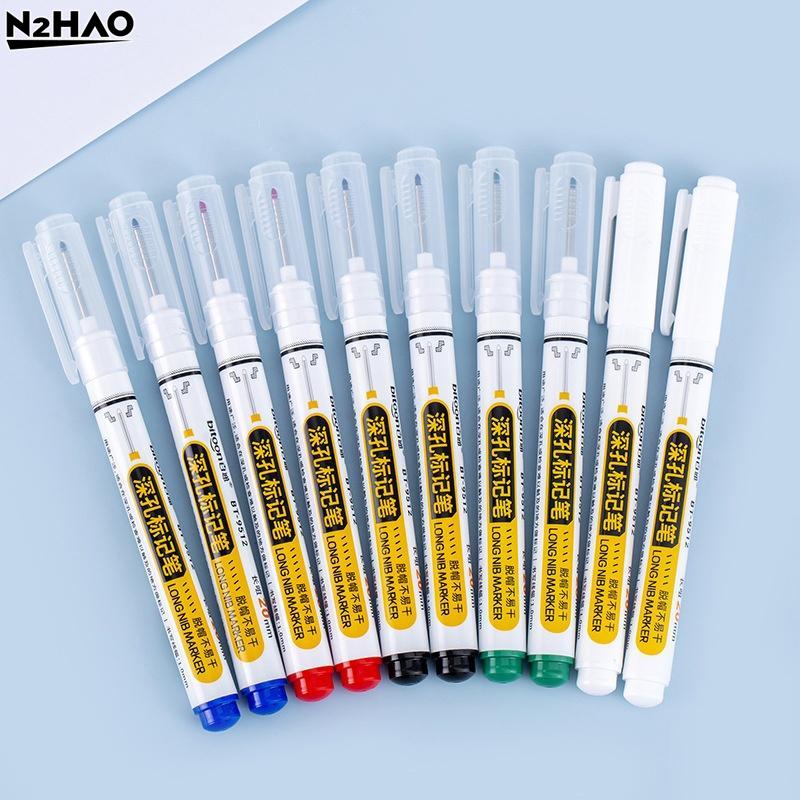 Sturdy Construction Pen High-Performance 72 Hours Deep Reach Pen Waterproof Marker for Construction and Drilling Applications