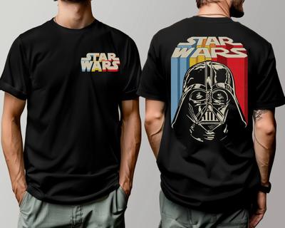 2 Sided Star Wars Day Darth Vader May The Force Unisex Adult Kid Tee