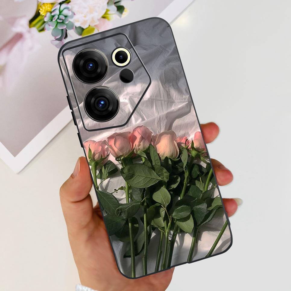For Tecno Camon 20 20 Pro 4/5G 20s Pro 20 Premier Butterfly Flower Colorful Girly Funda Transparent Soft TPU Silicone Back Cover