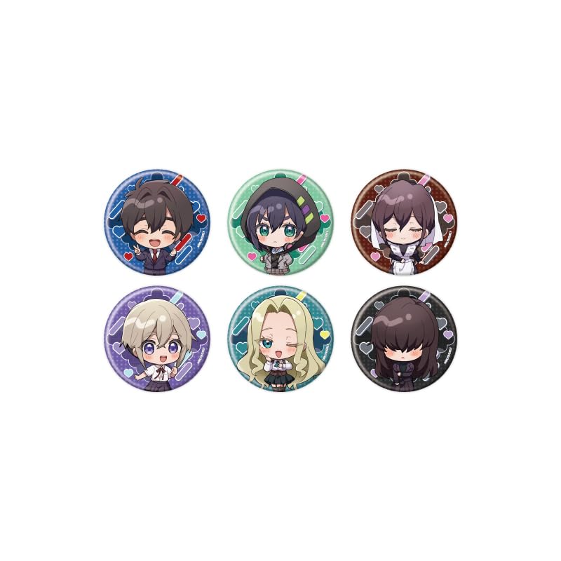 

100 Girlfriends Who Really Really Really Really Love You 07 [Mini Character Illustration] Can Badge Box of 6