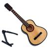 2pcs Miniature Guitar Model with Stand 15cm Mini 6 Strings Classic Guitar Gift for Musical Instrument Lovers