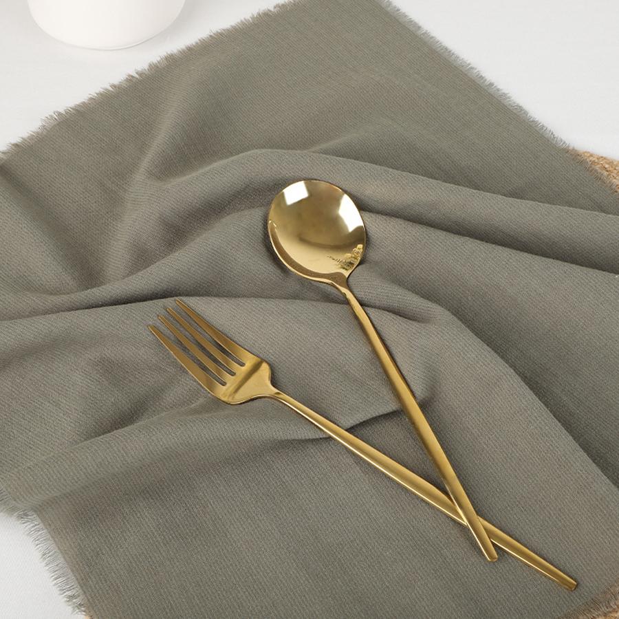 4-pack of vintage frayed-edge napkins, 42cm x 42cm, available in multiple colors, simple table decorations, Western-style napkins and tablecloths.