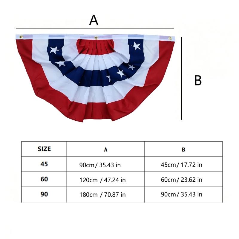 2 Pack Country Theme Display Flags Red White Blue Outdoor Decoration For July quarter Memorial Day And Veterans Day