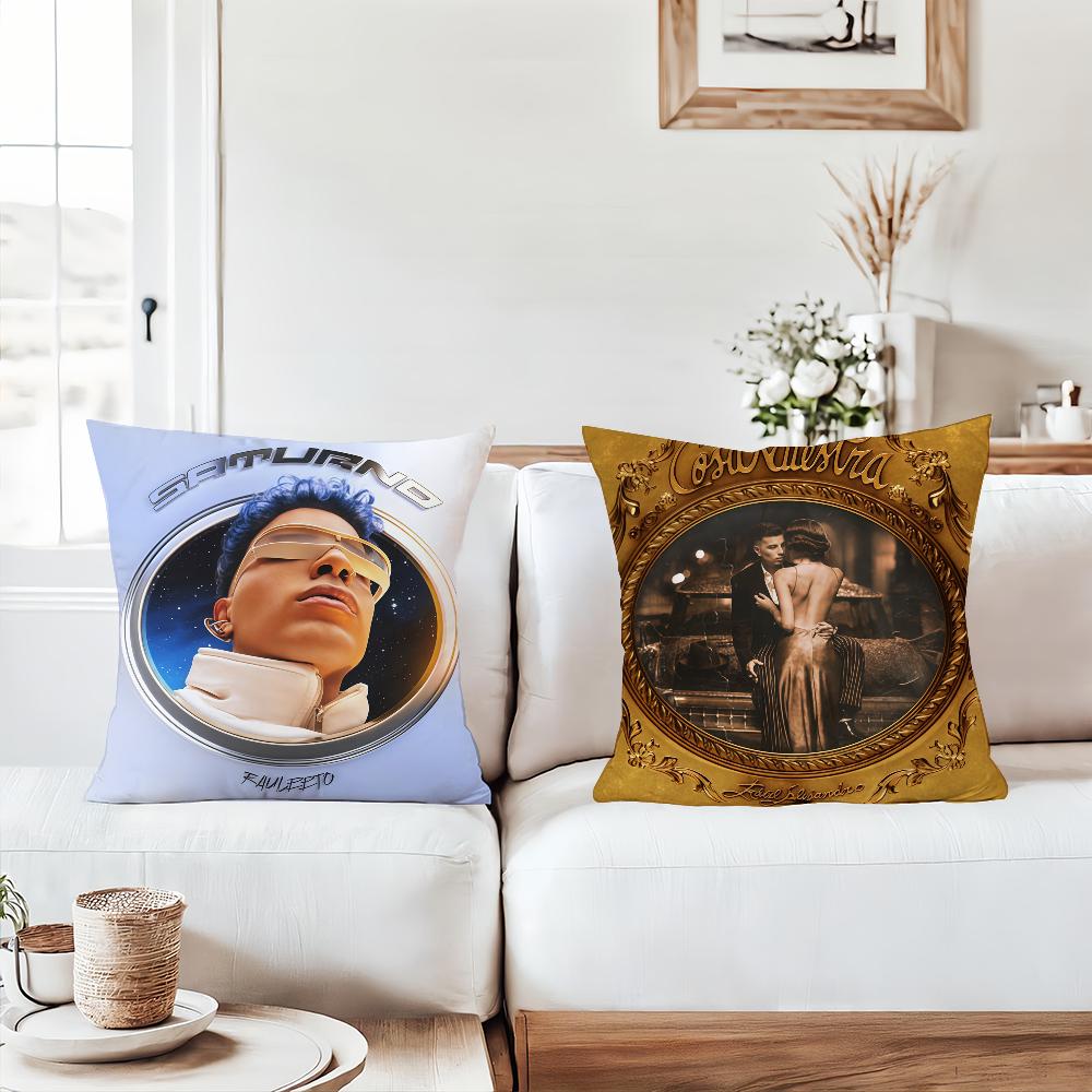 Singer R-Rauw A-Alejan D-Dro Pillow Case Office Cushions Suitable For Sofa Car Bedroom Decorative Cushion Cover