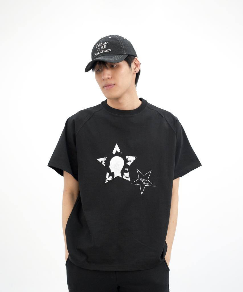 Hipihauseu Hh Star Raglan Core Essential T-Shirt