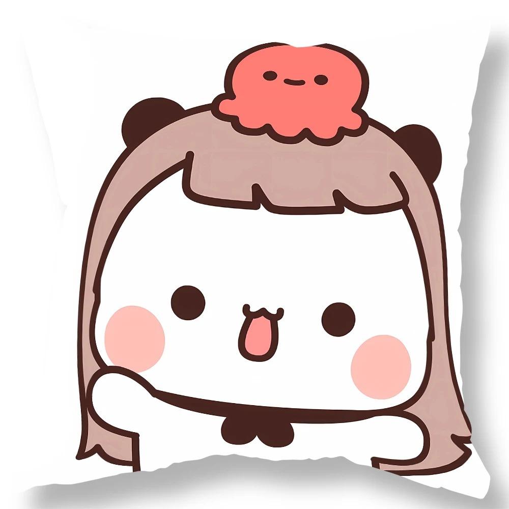 Office Living Room Home Pillowcase Kawaii Anime Bear Pattern Pillowcase Car Ornaments