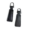 2 ks táhelka na zip PU kůže Dekorativní tahací pásek Táhla na zip Štítky na zip pro oblečení Tašku Batohy Bundy Příslušenství